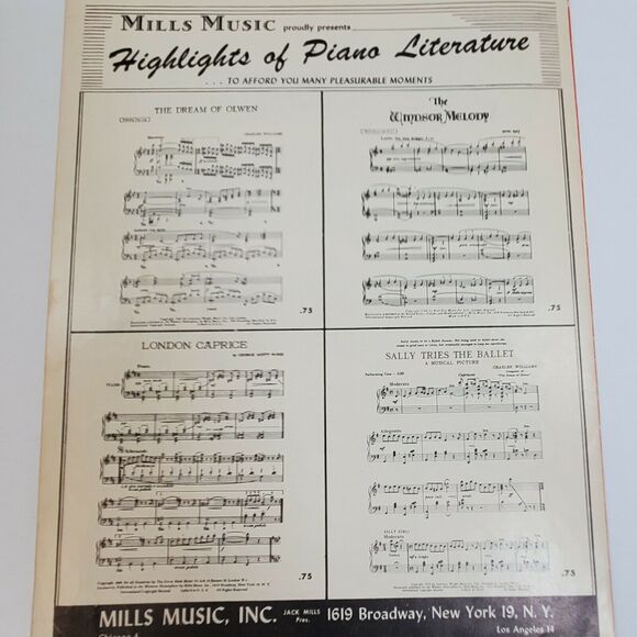 The Apartment Theme Sheet Music Film Soundtrack Piano Solo 1940s Cover Art F3M - Picture 5 of 5